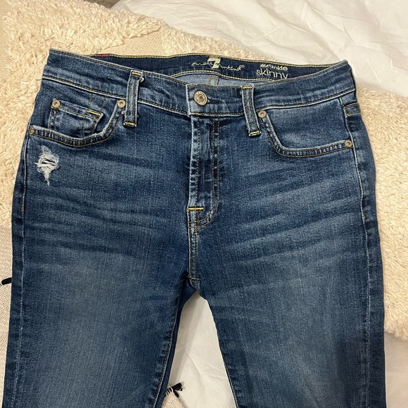 7 for All Mankind Midrise Skinny Jeans - Picture 2 of 7